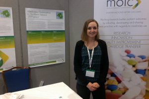 Rachel Galway, Clinical Pharmacist, NHSCT, at the MOIC stand. 
